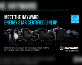 All Hayward’s variable-speed pumps are now Energy Star certified