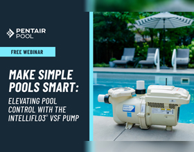 Make simple pools smart with IntelliFlo3<sup>®</sup> VSF pump