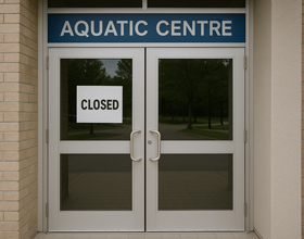 Community pool stays dry again