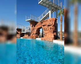 Crafting a diving experience from GFRC rock