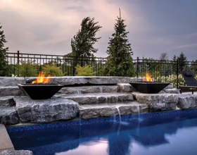 Blending a pool into the wider backyard setting