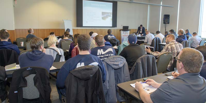 Photo by Jason Cramp Attendees at an educational course at the Canadian Pool & Spa Conference & Expo