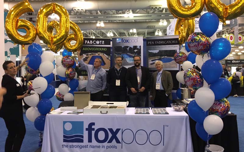 Fox Pool celebrates anniversary at trade show
