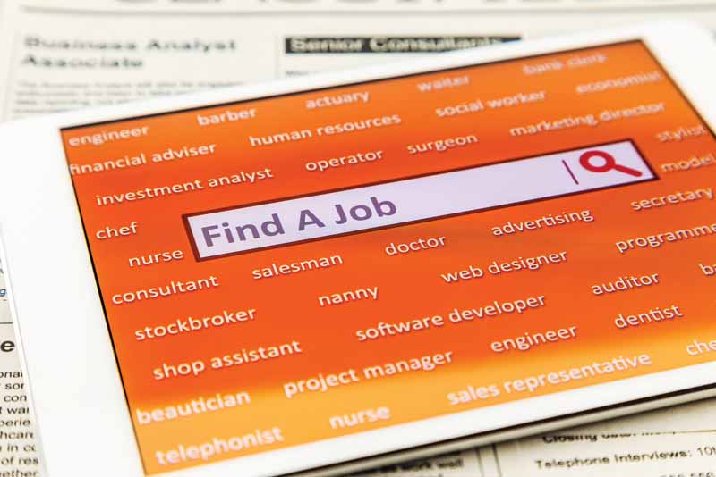 ©Bigstockphoto.com Using a search engine to find/post jobs.