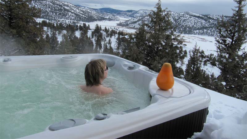 Photo courtesy SilkBalance Even in the cold, hot tub water chemistry should be kept at the same general levels as any other season.