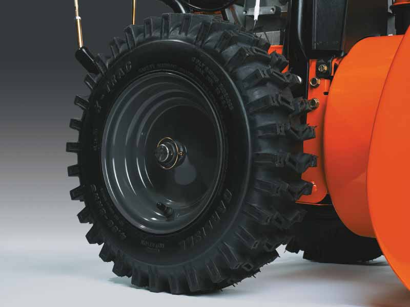 The size of the wheels is also important as they will determine the equipment’s grip while working.