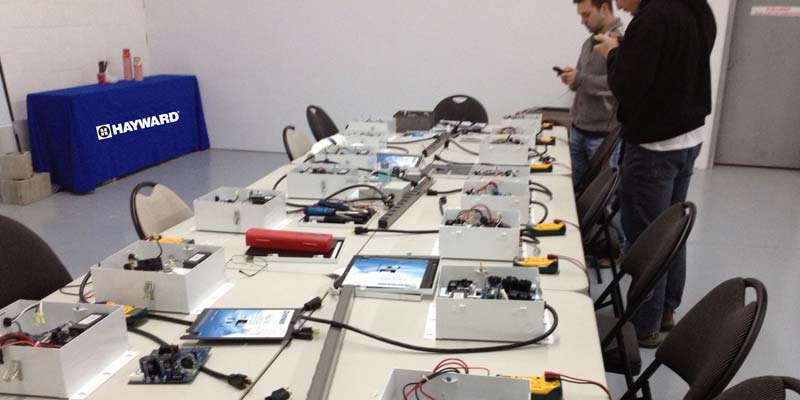 Photo courtesy Hayward Pool Products Canada Hayward Pool Products Canada Inc.’s 2019 technical training program called ‘Hayward University’ will offer 11 different courses offered in Ontario.
