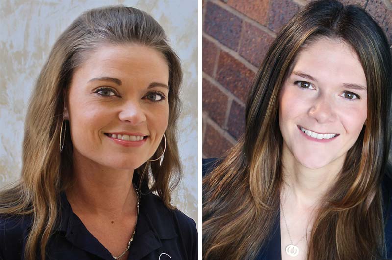 Photo courtesy Haviland Pool and Spa Products Jana Broughton (left) and Meg Post (right).