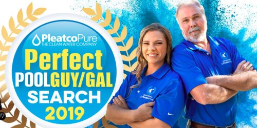 Photo courtesy Pleatco Pleatco has started its 2019 Perfect Pool Guy and Perfect Pool Gal contest.
