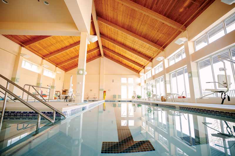 Photos courtesy Patriot Water Heater Co. The community housed a lap pool, a therapy pool, and a swim spa. Although, the view was perfect and the water crystal clear, the pool heating system often ran into issues.