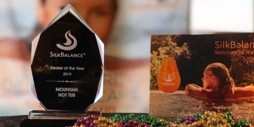 Photo courtesy SilkBalance Spa Water Care SilkBalance Spa Water Care recently recognized its top retailers at the annual International Pool | Spa | Patio Expo.
