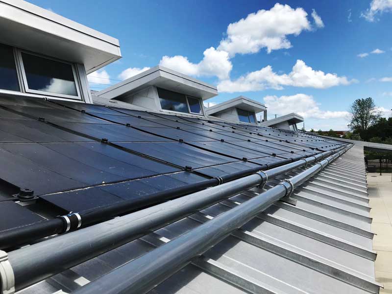 pool solar panels installation