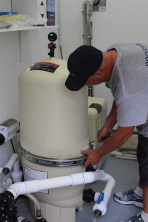 Photo by Jason Cramp When cloudy water is observed, the first thing to check is the filtration system.