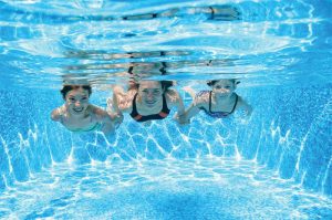 Chlorine in pool water is effective at the removal of bacteria and viruses and the prevention of algae growth.