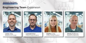 Image courtesy Automatic Pool Covers Automatic Pool Covers has hired four new engineers—Lance Delp, Sophie Lutes, Leonard Baker, and Jimmy Redstone.