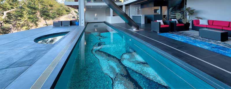 Photo courtesy Artaic Pools are being thought of as more than a location for relaxation of exercise, but instead as pieces of art.