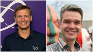 Photo courtesy WhiteWater Frank Good (left) has joined WhiteWater’s technology unit, Vantage, as vice-president, business development. Domingo Vergoossen has assumed the position of vice-president, global business development with WhiteWater’s water rides division.